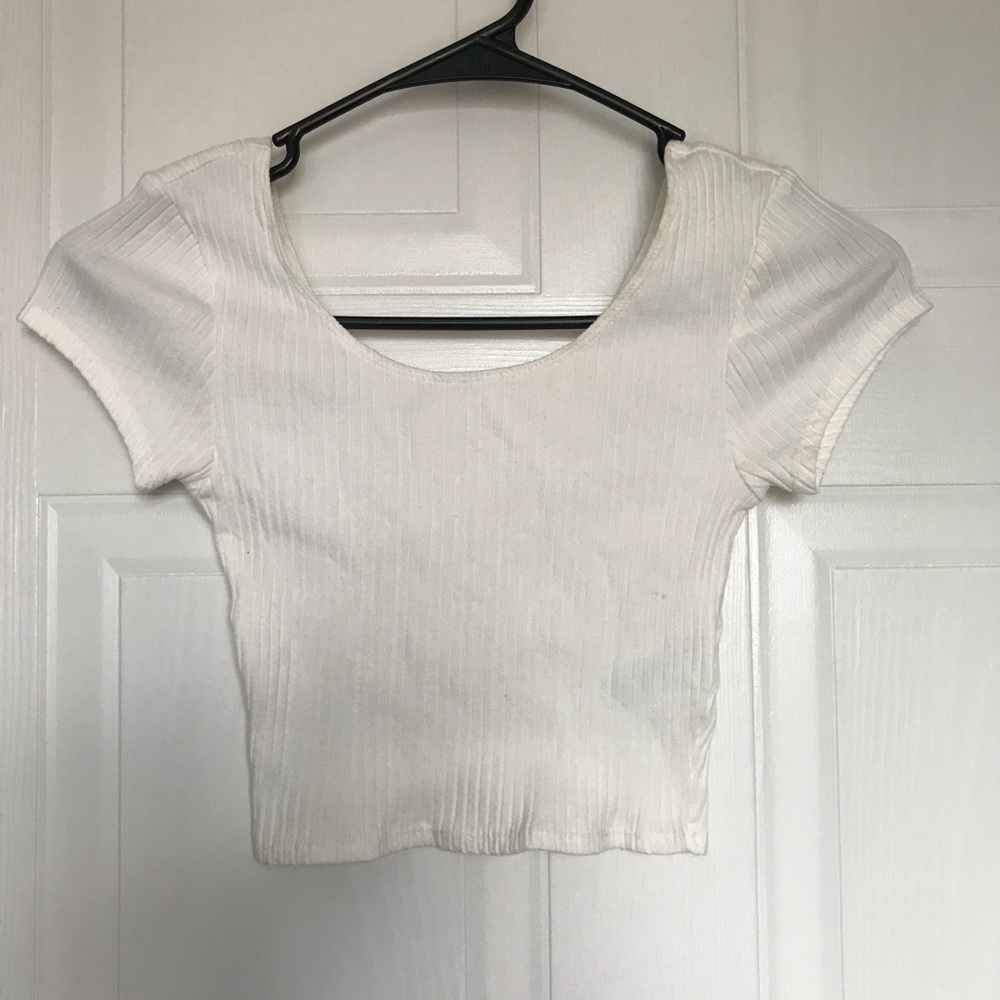 White crop top